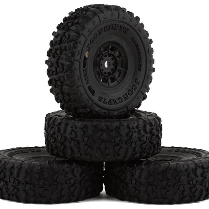 JConcepts Landmines 1.0" Pre-Mounted Tires w/Hazard Wheel Gold Compound