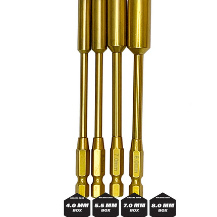 Racers Edge RCE7203 Titanium Metric Nut Tips, Power Tool Replacements