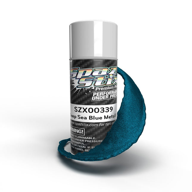 Spaz Stix Deep Sea Blue Metallic Aerosol Paint, 3.5oz Can SZX00339