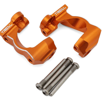 Treal Hobby Aluminum Front C Hubs Traxxas Mini Maxx Orange Left/Right