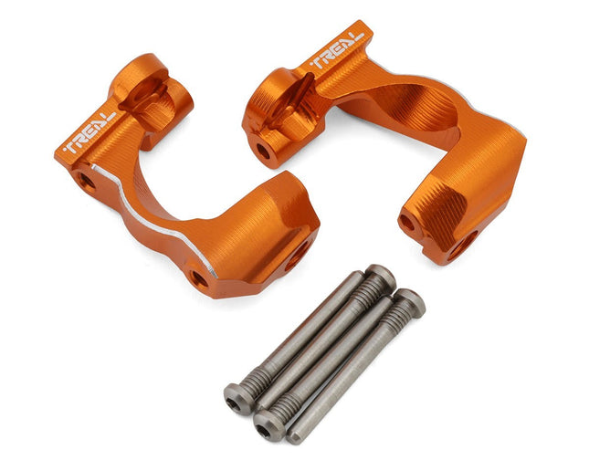 Treal Hobby Aluminum Front C Hubs Traxxas Mini Maxx Orange Left/Right