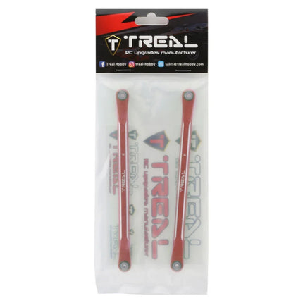 Treal Hobby Aluminum Rear Suspension Camber Links for Traxxas Sledge (Red) (2)