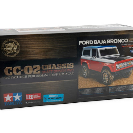 Tamiya Ford Baja Bronco 1/10 CC-02 4WD Electric Off-Road Truck Kit TAM58736-60A