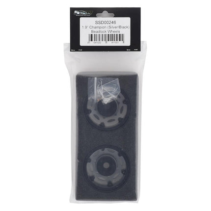 SSD RC 1.9"" Champion Beadlock Wheels (Silver/Black) SSD00246