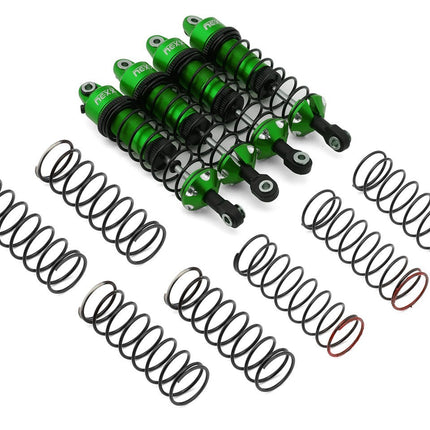 NEXX Racing Aluminum Threaded Oil-Filled Shocks Traxxas 4x4 Mini Maxx Green