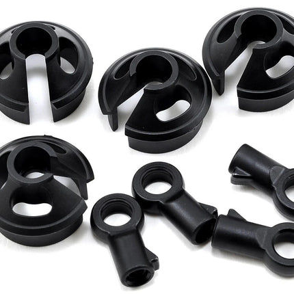 Tekno RC Shock Rod End & Spring Cup Set (4)