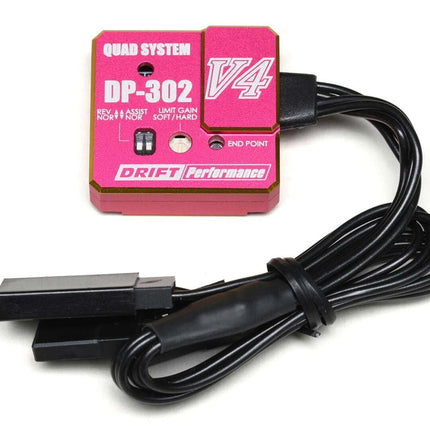 Yokomo DPP-302V4PL DP-302 V4 Drift Steering Gyro (Pink) YOKDPP-302V4PL