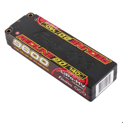 Gens Ace Redline 2.0 2S LiHV Battery 140C (7.6V/9600mAh) w/5mm Bullets