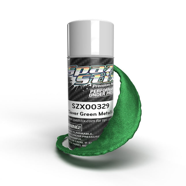 Spaz Stix Clover Green Metallic Aerosol Paint, 3.5oz Can SZX00329
