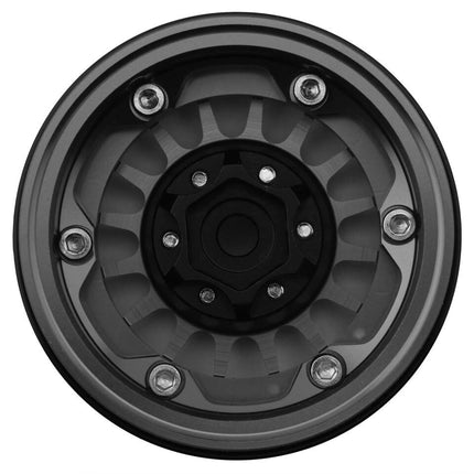 Treal Hobby Type N 1.9" Multi-Spoke Beadlock Wheels (Gray)