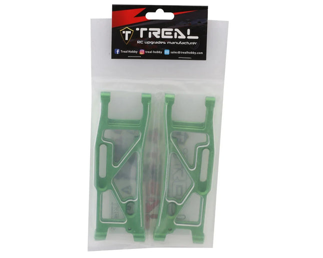 Treal Hobby Aluminum Rear Suspension Arms for Traxxas Sledge (Green) (2)