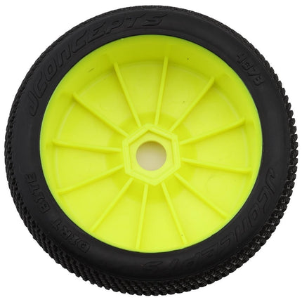 JConcepts Dirt Bite 1/8 Off-Road Buggy Pre-Mounted Tires (2) (Ylw) Grn 4073-22