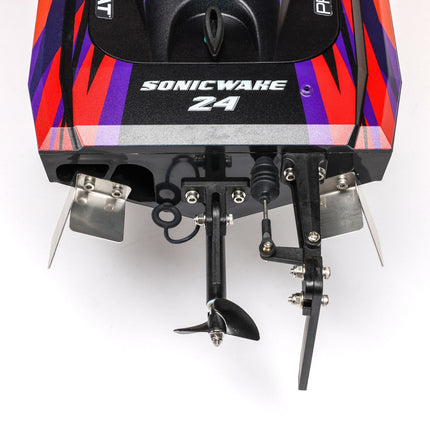 Pro Boat Sonicwake 24" Self-Righting Brushless w/Batt/Charger RTR Red PRB1992T1