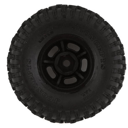 JConcepts Tusk 1.0" Pre-Mounted Tires w/Glide 5 Wheels Gold Comp