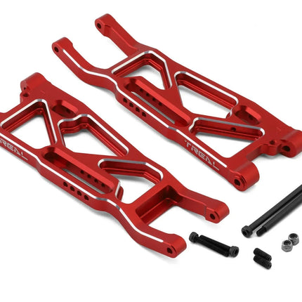 Treal Hobby Aluminum Front Suspension Arms for Traxxas Sledge (Red) (2)