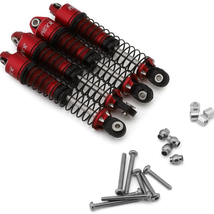NEXX Racing Redcat Ascent18 Long Travel Aluminum Oil Shocks (Red) (4) (59mm)