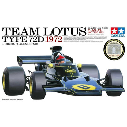 Tamiya 1/12 1972 Team Lotus Type 72D F1 Model Kit TAM12046