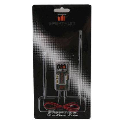 Spektrum RC AR6610T 6 Channel DSMX Aircraft Telemetry Receiver SPMAR6610T