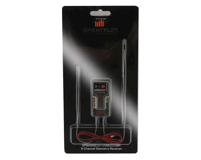 Spektrum RC AR6610T 6 Channel DSMX Aircraft Telemetry Receiver SPMAR6610T