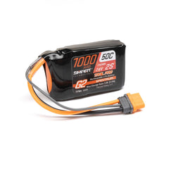 Spektrum 7.4V 1000mAh 2S 50C Smart G2 Trail Pro LiPo Battery: IC2 SPMX-1049