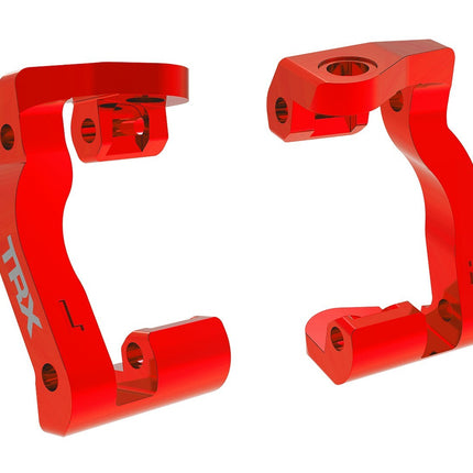 Traxxas Caster Blocks L/R Aluminum Red TRA10733RED