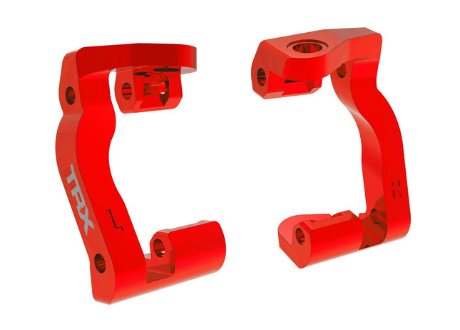 Traxxas Caster Blocks L/R Aluminum Red TRA10733RED