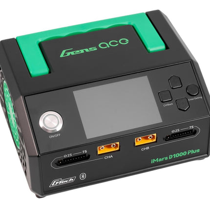Gens Ace iMars D1000 Plus G-Tech Smart Dual AC Charger (7S/25A) (AC-1000W) 