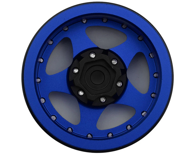 Treal Hobby X003KV5HYB Type E 1.9" Classic 5-Spoke Beadlock Wheels Blue/Black