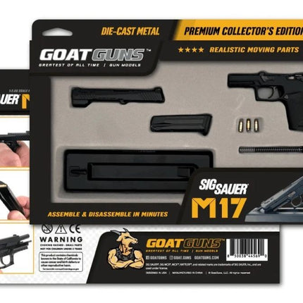 GoatGuns 1:2.05 scale Die Cast SIG Sauer M17 Pistol GOAM17-BLACK