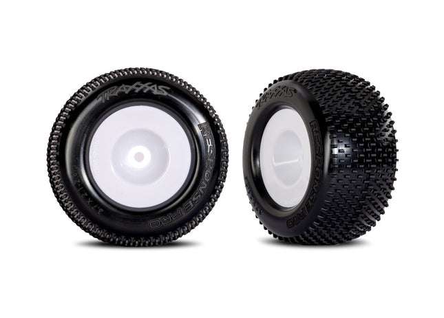 Traxxas White Dished Wheels w/ Response Pro Tires (2) TRA10773-WHT