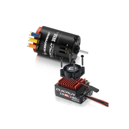 Hobbywing Quicrun 10BL120 Sensored G2 ESC + 3650 SL 10.5T G2 Motor Combo