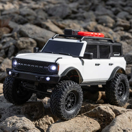 Axial SCX24 Ford Bronco 4X4 RTR Brushed Rock Crawler Battery/Charger White
