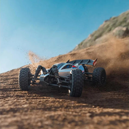Arrma Typhon Grom MEGA 4WD 380 Brushed 1/18 Buggy RTR Blue/Silver ARA2106T1