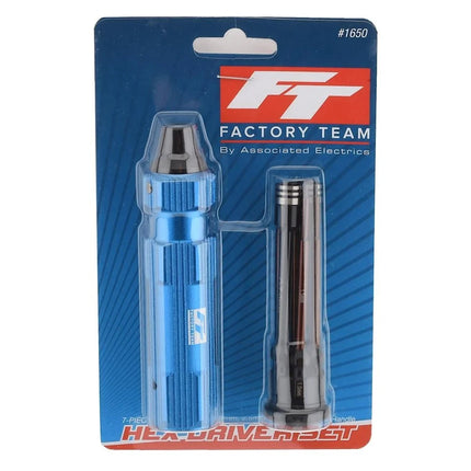 Team Associated 7-Piece Metric & SAE Factory Team Hex & Nut Driver Tool Set 1/4”