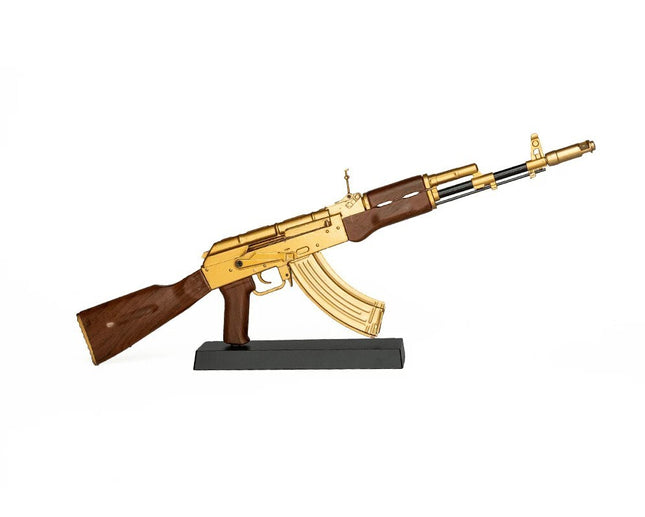 GoatGuns 1/3 Scale Die Cast AK47 Model Rifle, Gold