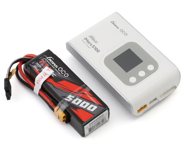 Gens Ace G-Tech Smart 3S Bundle w/3S 60C XT60 LiPo Battery 5000mAh & iMars S100