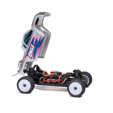 Losi Micro-T 1/28 RTR 2WD Stadium Truck Silver Battery/Charger Include LOS1392T2