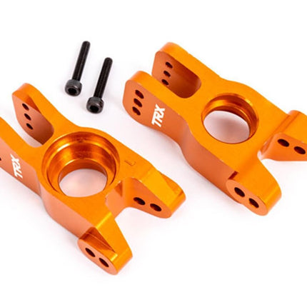 Traxxas Aluminum Rear Stub Axle Carriers Left & Right Orange TRA9552T