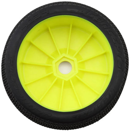 JConcepts Relapse Pre-Mounted 1/8th Buggy Tires (Yellow) (2) (Green) JCO4034-22