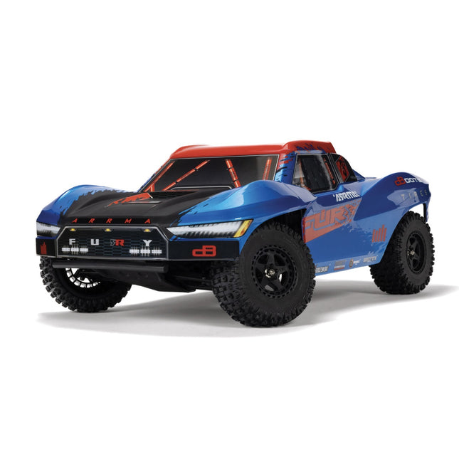 Arrma 1/10 FURY 223S BLX Brushless 2WD Short Course Truck RTR with DSC, Blue