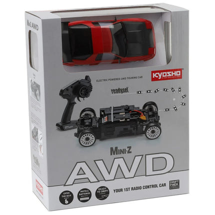Kyosho MA-020 AWD Mini-Z ReadySet w/Mazda Savnana RX-7 FC3S Body Red