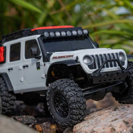 Axial SCX30 Jeep Wrangler JLU 1/30 4WD RTR Scale Mini Crawler White AXI2261T2