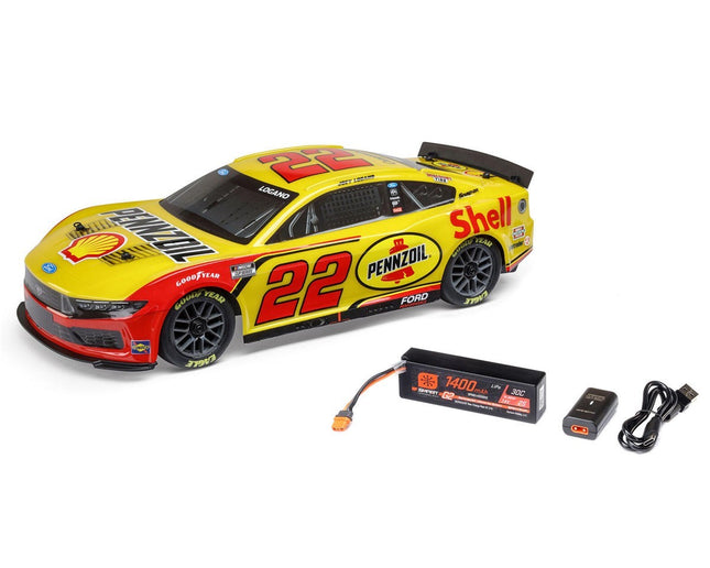 Losi LOS1122522 NASCAR #22 Ford Mustang 1/12 2S AWD RTR On-Road Car Joey Logano