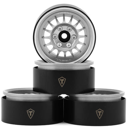 Treal Hobby Type N 1.9" Multi-Spoke Beadlock Wheels (Silver)