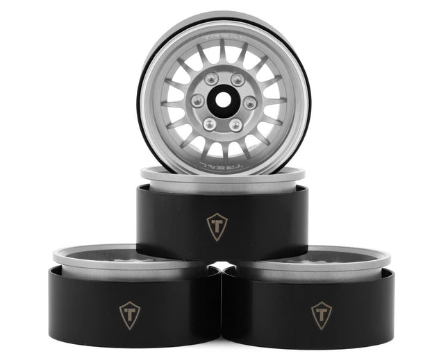 Treal Hobby Type N 1.9" Multi-Spoke Beadlock Wheels (Silver)