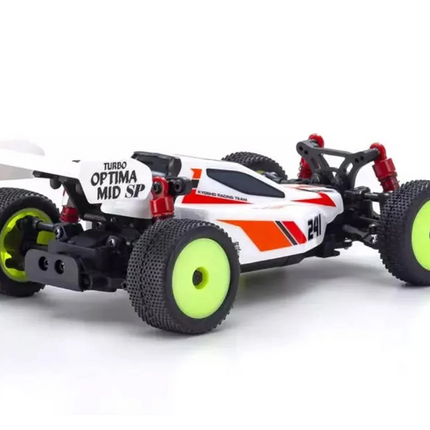 Kyosho MB-010 Mini-Z Buggy Turbo Optima Readyset (White) w/KT-531P 2.4GHz Radio