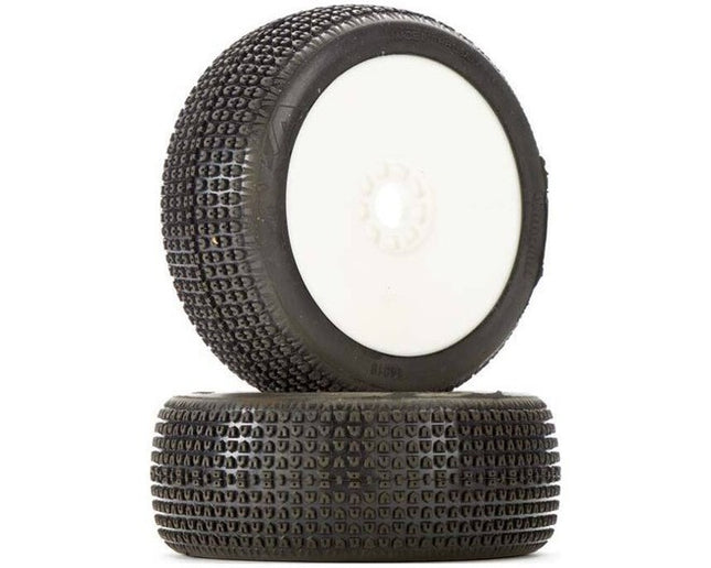 AKA Racing 14016VRW 1/8 Buggy Catapult Super Soft EVO Wheel Mnt White