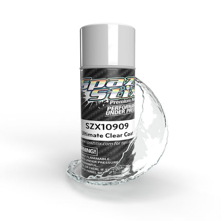 Spaz Stix Ultimate Clear Coat for Mirror Chrome, Aerosol Paint, 3.5oz Can 10909