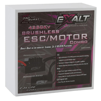 Team Exalt 1/10 Brushless Sensorless ESC & Motor Combo (4350kV) w/Program Card