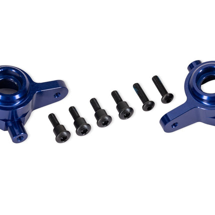 Traxxas 9064-BLUE Aluminum Blue Steering Blocks (L&R) TRA9064BLUE